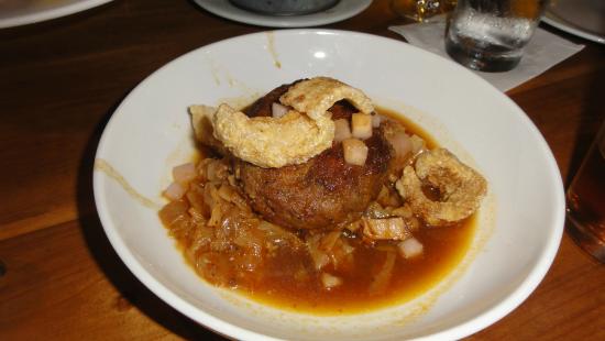 Cochon Restaurant signature dishes Braised Pork CheeksWood-Fired Oysters Fried Alligator 